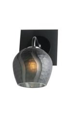 Wall lamp gray hammered glass Eleganza. Concept Verre. Wall lamp gray hammered glass Eleganza. Concept Verre.