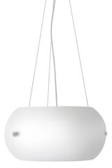 Djumbé suspension en verre acidé blanc. Concept Verre. Djumbé suspension en verre acidé blanc. Concept Verre.