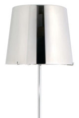 Single chrome floor lamp with metallic glass. Concept Verre. Single chrome floor lamp with metallic glass. Concept Verre.
