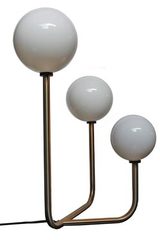 Lampe de table art-déco 3 boules en verre. Concept Verre. 