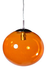 Lux Women suspension simple en verre orange. Concept Verre. Lux Women suspension simple en verre orange. Concept Verre.