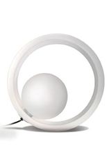 Okio lampe de table en verre triplex blanc. Concept Verre. 