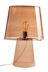 Hermes retro table lamp in brown glass. Concept Verre. Hermes retro table lamp in brown glass. Concept Verre.