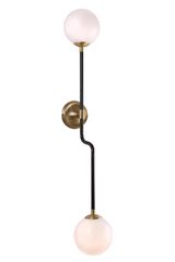 Marais large vertical wall sconce with 2 lights. Concept Verre. Marais large vertical wall sconce with 2 lights. Concept Verre.