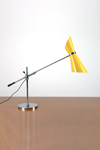 Stilnovo 1950 yellow metal desk lamp. Contract&More. 