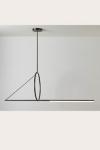 Suspension ultra-design, cercle en suspension, finition graphite satiné. CVL Luminaires. 