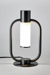 Lampe de table, collection Storm, en métal graphite