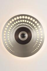 Atmos pop large contemporary silver wall light. CVL Luminaires. 