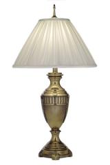 Lampe de table amphore dorée Cincinnati. Elstead Lighting. 