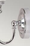 Applique chrome et verre pour salle de bain Cheadle . Elstead Lighting. 