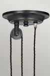 Suspension monte-et-baisse noire Provence. Elstead Lighting. 