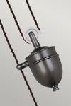 Suspension monte-et-baisse noire Provence. Elstead Lighting. 