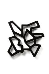 Etagère graphique Macramé noire. Emporium. Etagère graphique Macramé noire. Emporium.