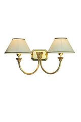 Applique double socle rectangle en bronze poli Principe. Estro. Applique double socle rectangle en bronze poli Principe. Estro.