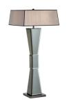 Lampadaire Art Déco en miroir fumé Marlene. Estro.  Lampadaire Art Déco en miroir fumé Marlene. Estro.