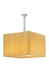 Shaula suspension contemporaine en tissu plissé beige. Estro. Shaula suspension contemporaine en tissu plissé beige. Estro.