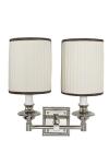 Juliette classic chrome 2-light wall light. Estro. Juliette classic chrome 2-light wall light. Estro.
