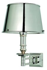 Kuria classic wall light in silvery metal. Estro. 