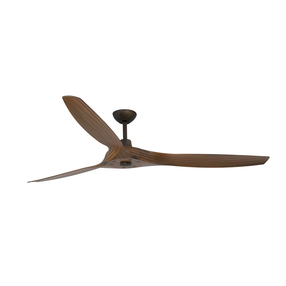 Fan In Brown Chocolate Steel Frame Remote Control