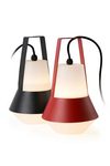 Cat outdoor portable red aluminum lamp . Faro. 