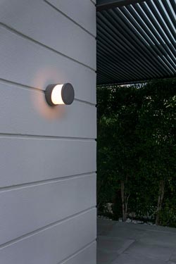 Block Cement Outdoor Wall Sconce. Faro. 