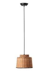 Small bell pendant in natural rattan Saipan. Faro. 