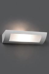 Hera 4 quarter-round white plaster wall light. Faro. 