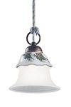 Pendant with ivy leaves Ferrara. Ferroluce Classic. 