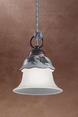 Pendant with ivy leaves Ferrara. Ferroluce Classic. 