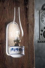 Pompéi applique lampe à huile ancienne. Ferroluce Classic. 