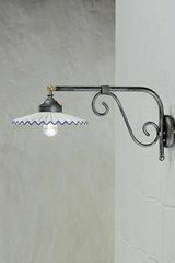 Retro wall lamp in ceramic Aquila C166. Ferroluce Classic. 