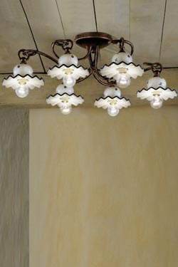 Plafonnier Roma C404/6 6 branches . Ferroluce. Plafonnier Roma C404/6 6 branches . Ferroluce.
