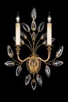 Applique de cristal en bouquet vieil or - Collection Crystal Laurel. Fine Art Lamps. 