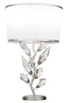 Lampe de table branche argenté et cristaux taillé Forêt. Fine Art Lamps. 