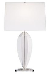 Lampe de table en cristal transparent design épuré. Fine Art Lamps. Lampe de table en cristal transparent design épuré. Fine Art Lamps.