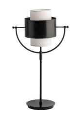 Lampe de table noire et blanche Naumann. Gau Lighting. 