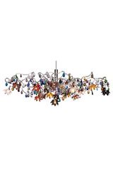 Jewel multicoloured 15-light chandelier  . Harco Loor. 