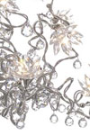 Lustre transparent Chandelier 24 lumières en verre transparent Jewel Diamond. Harco Loor. 