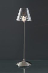 Flower flower table lamp small model transparent. Harco Loor. 