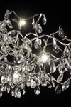 Tiara ovale lustre 24 lumières transparent  en verre taillé. Harco Loor. 
