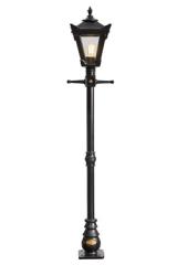 Small outdoor floor lamp in black cast iron Traditional. HARTE. 