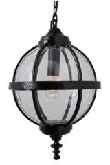 Heritage cast iron round outdoor pendant light. HARTE. 