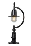 Goose Neck outdoor copper country style post-top lamp. HARTE. 