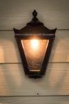 Small outdoor wall light in black cast iron Traditional. HARTE. 