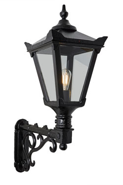 Large Victorian-style wall light in black cast iron Traditional. HARTE. 