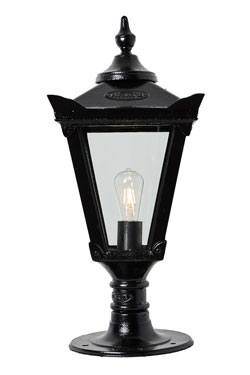 Black Victorian outdoor lantern Traditional. HARTE. 