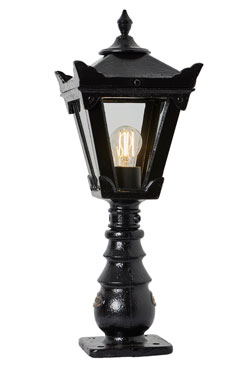 Black Victorian garden beacon Traditional. HARTE. 