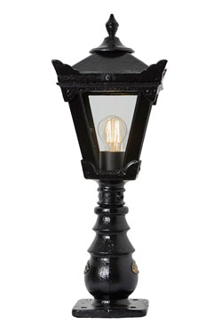 Black Victorian garden beacon Traditional. HARTE. 