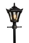 Small outdoor floor lamp in black cast iron Traditional. HARTE. 