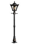 Small outdoor floor lamp in black cast iron Traditional. HARTE. 